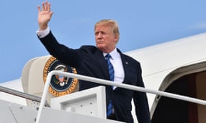   Trump boards Air Force One for a weekend in New Jersey 