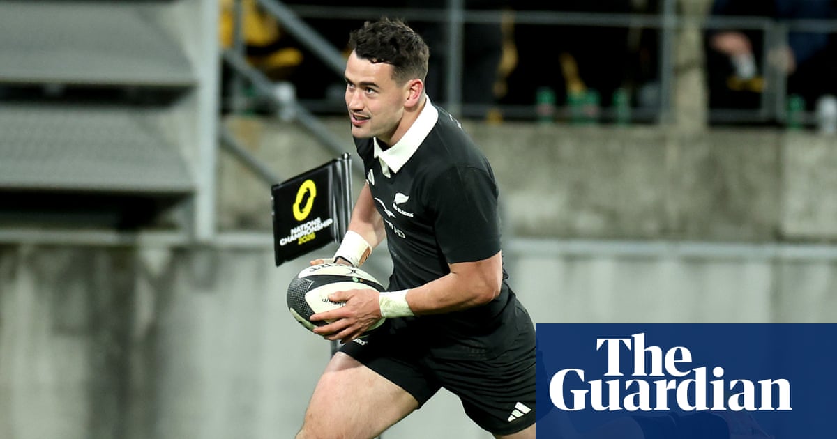 New Zealand attacking during the Nations Championship match against Italy