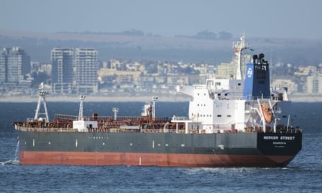 A 2016 image of the Liberian-flagged oil tanker Mercer Street.