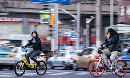 Dockless app-based schemes have made cycling cool again in China.