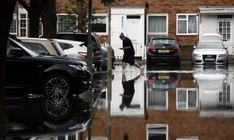 Flooding in Battersea, London, June 2016.