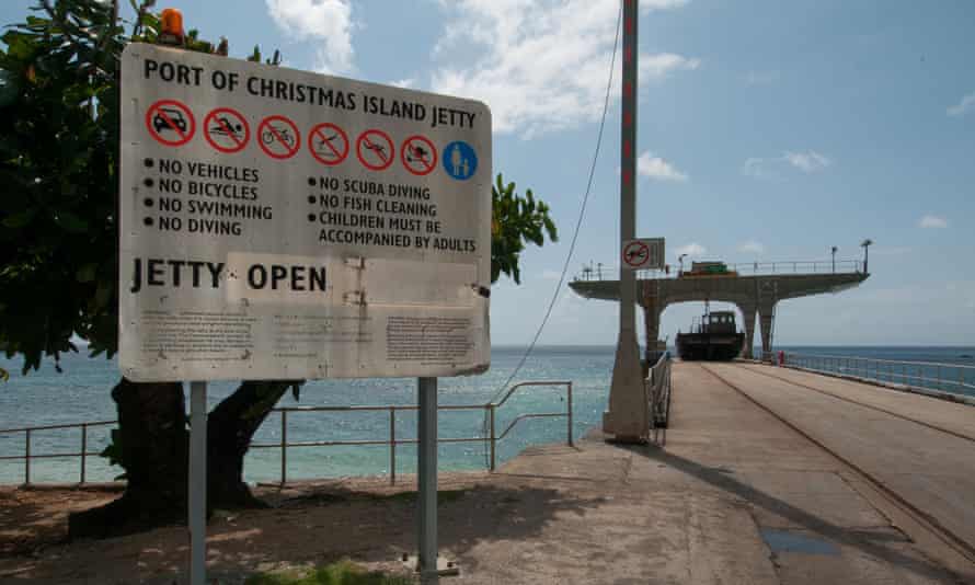 The jetty on Christmas Island