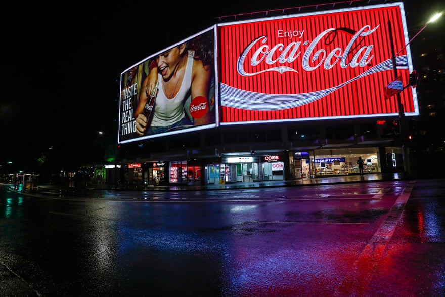 The Coca-Cola sign at Kings Cross