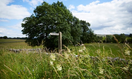 A public footpath in the Yorkshire Dales National Park.