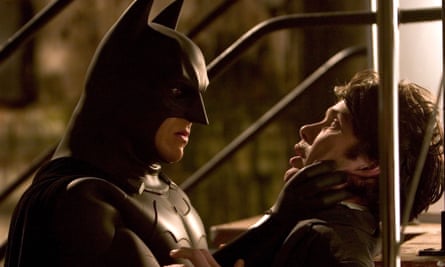Christian Bale and Cillian Murphy in Batman Begins.
