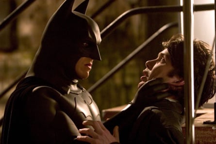 Cillian Murphy as the Scarecrow, with Christian Bale in Batman Begins
