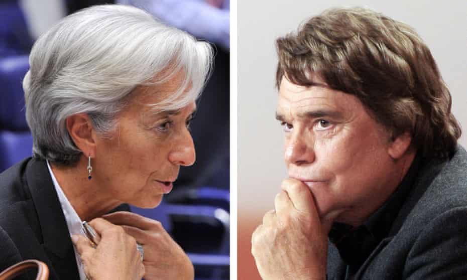 Christine Lagarde and Bernard Tapie