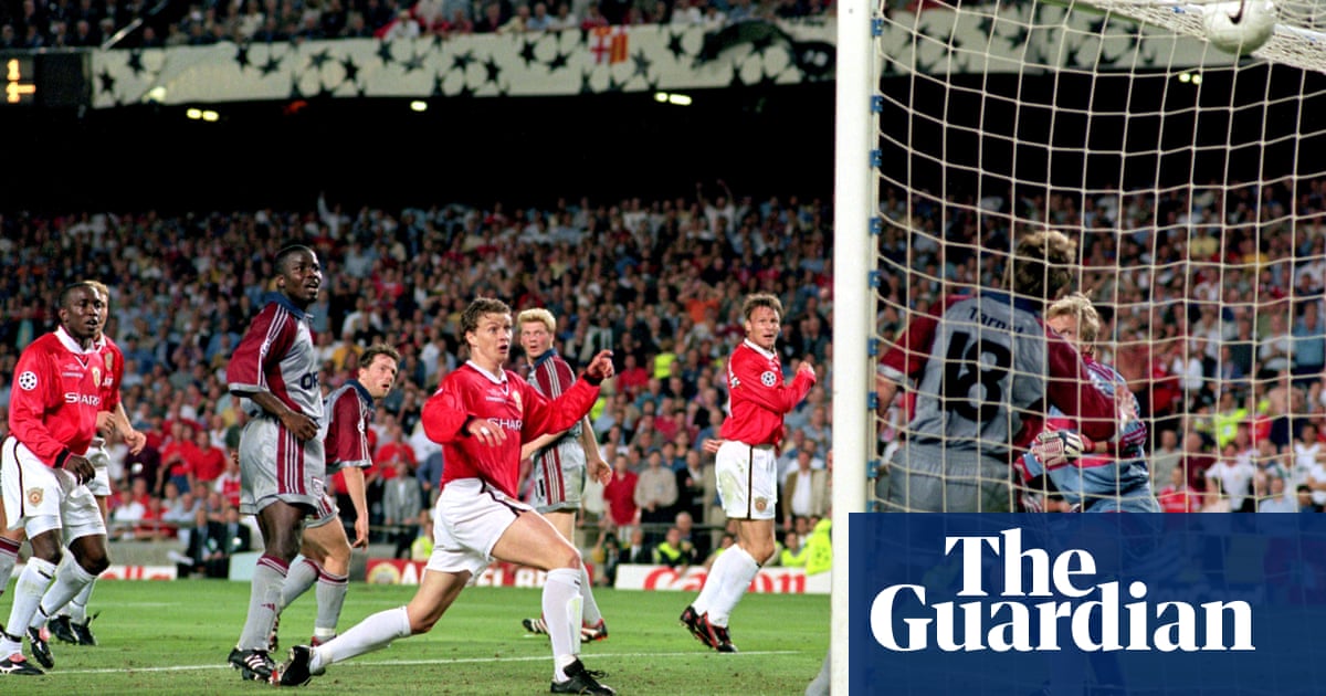 Football How Manchester United Won The Champions League In 1999 Football The Guardian Football How Manchester United Won The Champions League In 1999 Football The Guardian