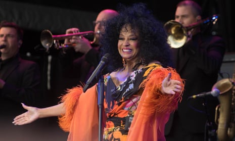 Bird of paradise … Diana Ross performing in Cambridgeshire earlier this month.