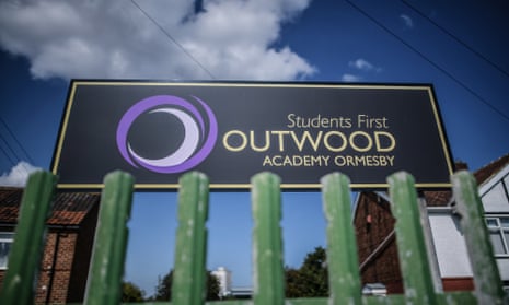 A sign for Outwood academy Ormesby