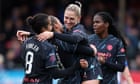 WSL roundup: Manchester City put four past Brighton to keep pace with Chelsea