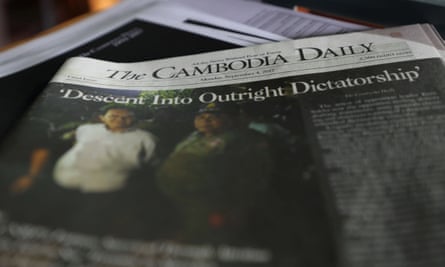 A copy of the final issue of the Cambodia Daily