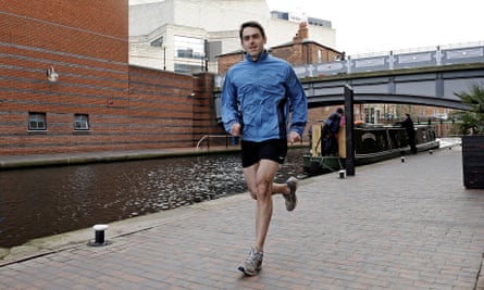 Ronnie O’Sullivan out running in Birmingham.