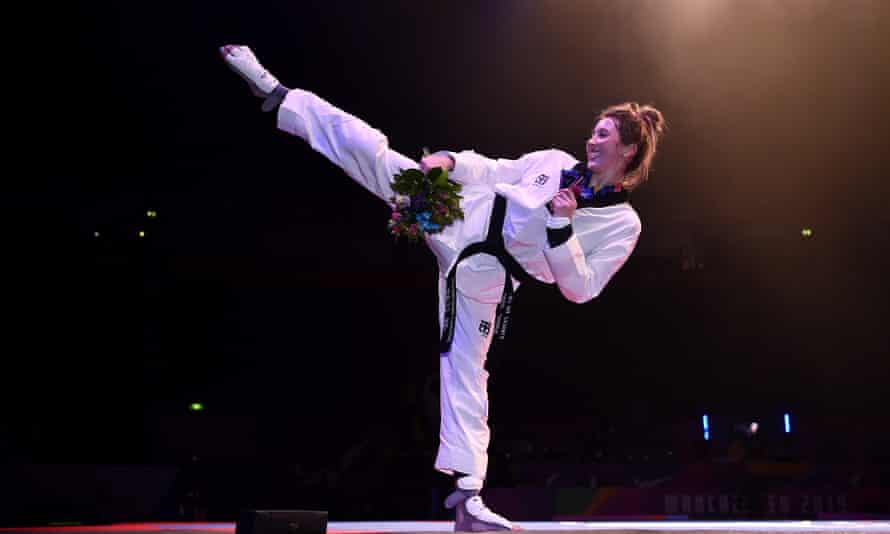 Double Olympic taekwondo champion and world champion Jade Jones.