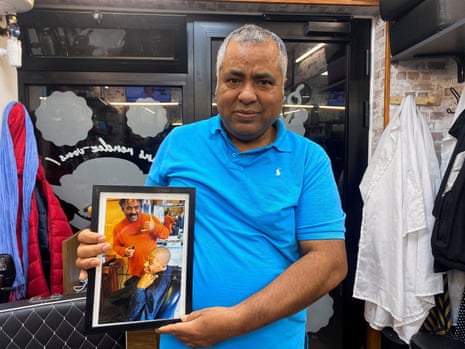 Frikhi Mansour, who used to cut Kylian Mbappé’s hair in Bondy, Paris.