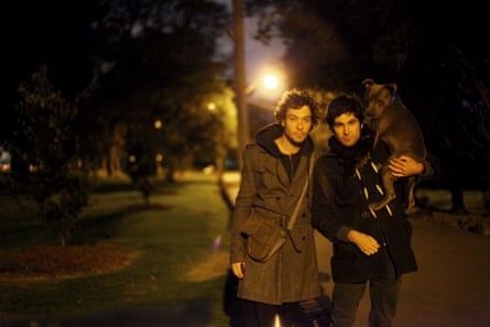 Will and Garrett Huxley in Melbourne in 2009