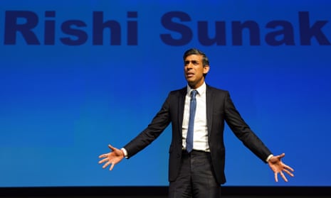 Rishi Sunak in Scotland on Friday. The prime minister is under pressure not to appoint Tories to key BBC positions.
