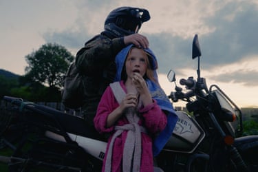 Alina Prisich – Tatko, 2022, Verkhovyna, UkraineOriginally from Luhansk, now under Russian occupation, Prisich lives and works in Kyiv. Her photographs have a childlike spontaneity. This work, from the series Tatko (Dad), was shot in the Carpathian village of Verkhovyna, in the west of the country. It examines the line between childhood and adulthood, tenderness and strength, as a whole generation watch their parents being called to defend their homes and country from Russia.