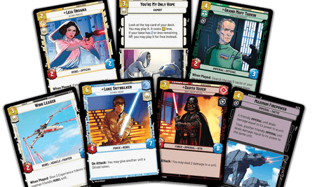 Star Wars Unlimited cards.