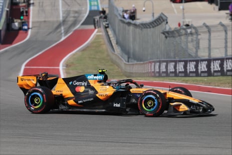 Lando Norris of Great Britain and McLaren.