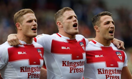 (Venstre til høyre): George, Tom og Sam Burgess stiller opp for England