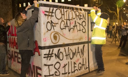 ‘Children of Calais’ pro-refugee demonstration in London this month.