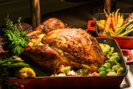 Roasted Christmas turkey