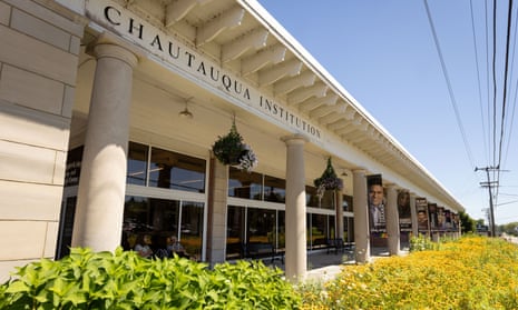 A view of the Chautauqua Institution, where Salman Rushdie was attacked on stage.