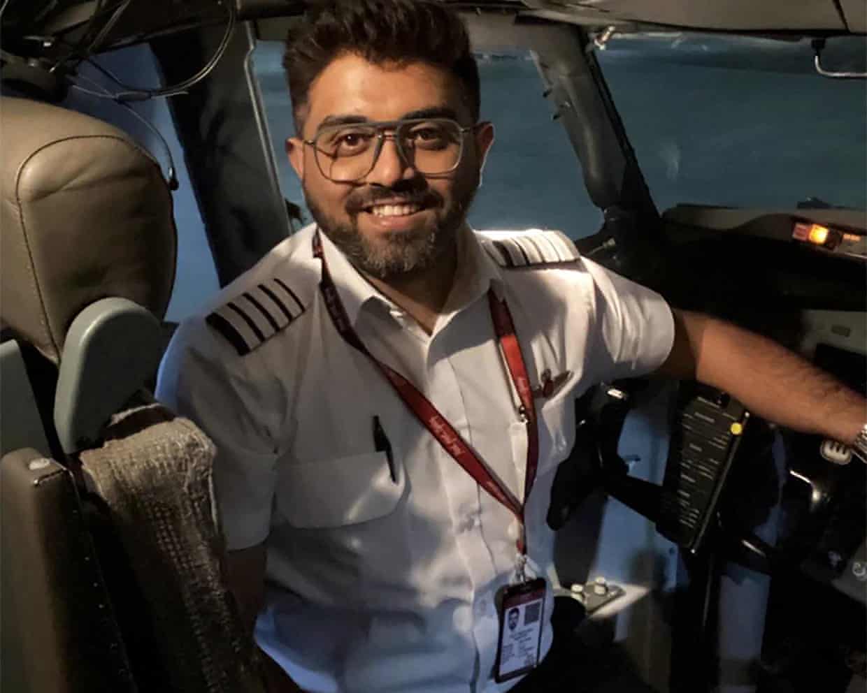 Smit Machchhar in a cockpit.