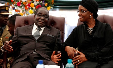 Robert Mugabe and his wife Grace