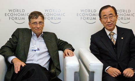 Bill Gates and former UN secretary general Ban Ki-moon (right) are among the leaders of the new Global Commission on Adaptation