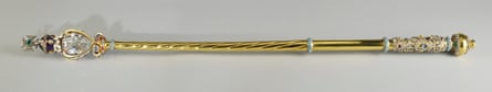 The sovereign’s sceptre with cross.