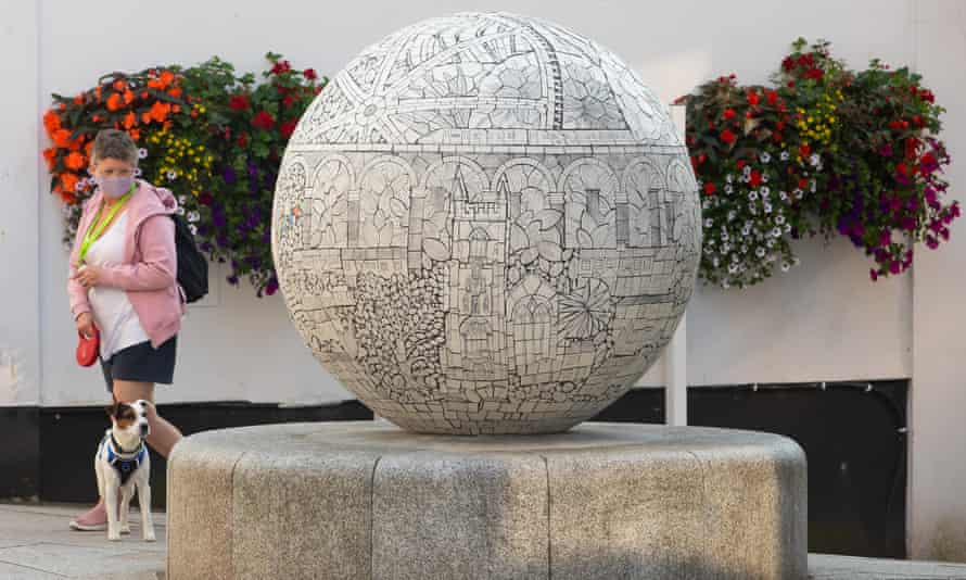 ‘This place is on the move’: how artists are reviving Cornwall’s St Austell | Cornwall 1 A new artwork, part of the Whitegold trail in St Austell, Cornwall.