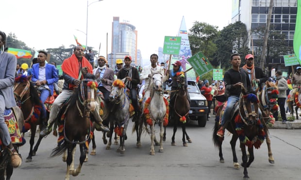Ethiopians heading to Meskel Square, Addis Ababa, on Sunday to rally against the Tigray People’s Liberation Front (TPLF) and renew commitments to support the national army. 