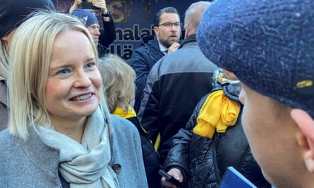 Riikka Purra, leader of the far-right Finns party