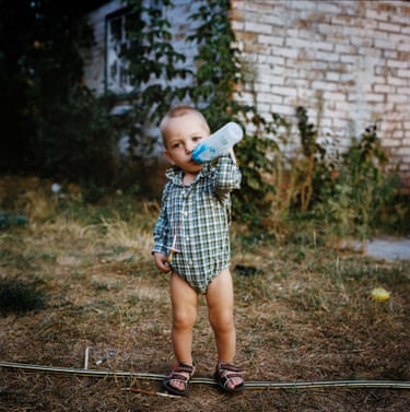 Untitled, (from the series 5k from the Frontline), 2024British-Swedish photojournalist Anastasia Taylor-Lind has been documenting the life of the Tsvetkov family since 2018, when they lived in Avdiivka, Ukraine. With Russia’s invasion in February 2022, and the occupation by Russian forces, the family have been displaced. This portrait of Tymofii Tsvetkov is part of a long-term project about everyday life in the region of Donbas during the conflict (produced in collaboration with Alisa Sopova) that focuses on the realities of living through military violence.