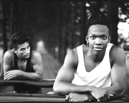 Randall Crawford (left) and Michael Tait leaning on Tait’s Jeep in 1995, just before the release of Jesus Freak.