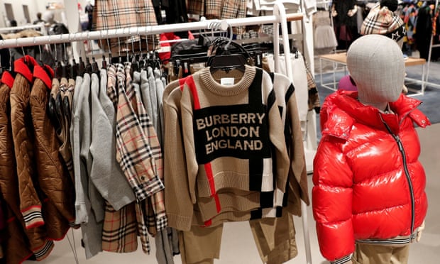 Children's Burberry clothes on display at the Nordstrom flagship store in New York, US, in 2019.