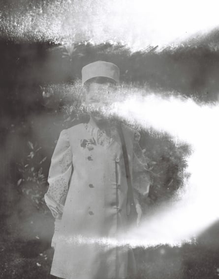 The damaged photograph of Enright’s confirmation.