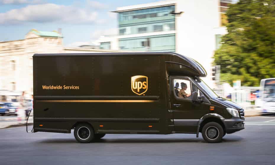 UPS van in Southampton.