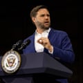 JD Vance speaking at lectern