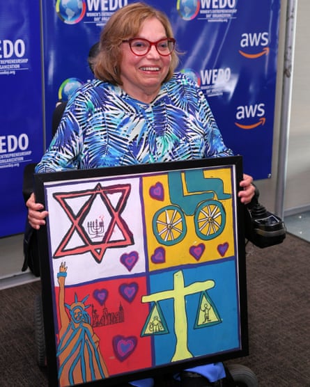 Judy Heumann attending the 2022 Women's Entrepreneurship Day organisation summit at the UN in New York in May 2022.