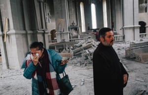 Rubble in cathedral