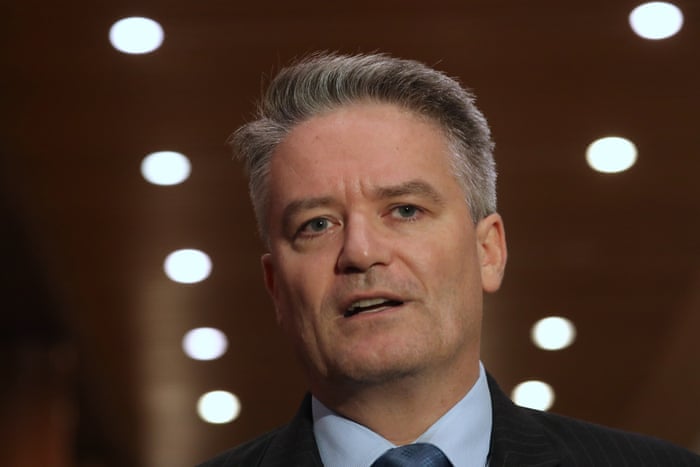 The finance minister, Mathias Cormann, responds to the opposition’s budget reply