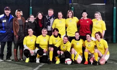 Members of the Vatican women’s football team.