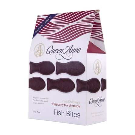 Queen Anne Fish Bites Chocolate Raspberry 170g