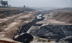 The Adani managed Parsa East and Kanta Basan open cut coal mine carved out of the Hasdeo Arand forest in Chhattisgarh. Adani sends coal to state-run electricity generator and mine owner, Rajasthan Rajya Vidyut Utpadan Nigam (RRVUNL). The mine has been operating since 2013. Picture by Brian Cassey