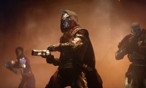 Cayde-6, a robotic gunslinger voice by Nathan Fillion in Destiny 2.