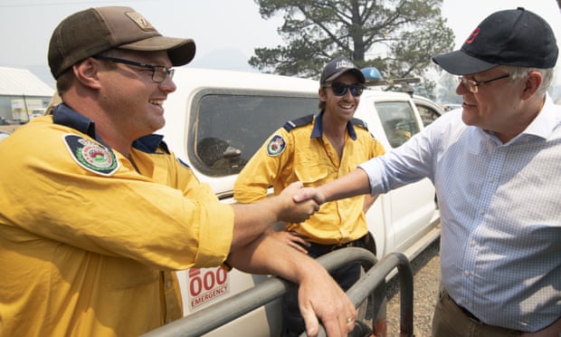 Scott Morrison meets NSW Rural Fire Service volunteers