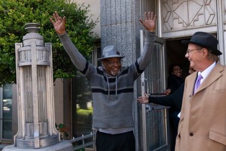 Simmons outside court in December after a judge approved his ‘actual innocence’ claim